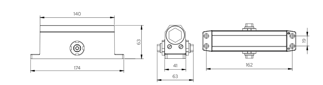 Technical Specifications Surface Mounted Door Closer DC 53